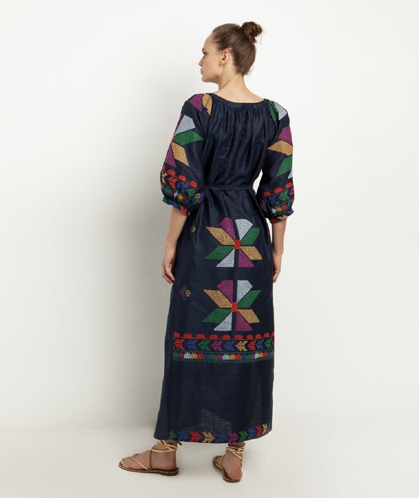 Greek Archaic Kori Long Dress – Peony Rouge