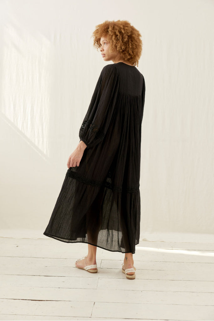 Louise Misha Gypse Dress Black – Peony Rouge