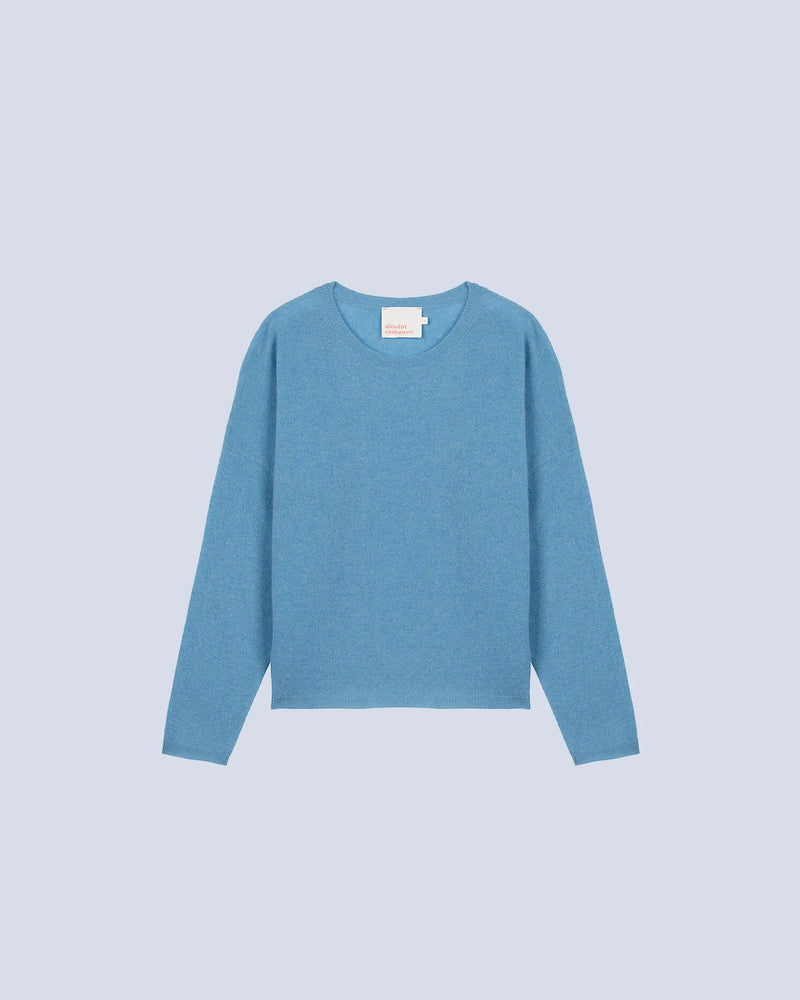 Absolut Cashmere Kaira Cashmere round-neck straight-cut Sweater Azure