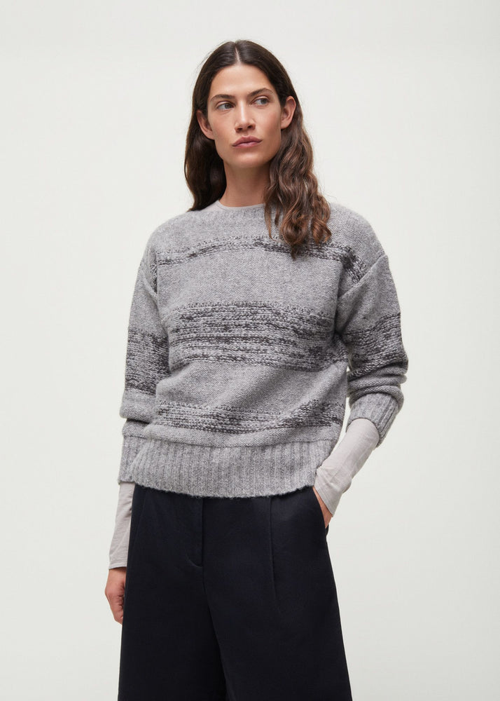 Aiayu Brooke  llama wool sweater Grey