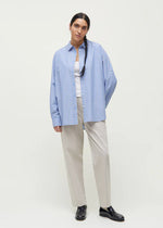 Aiayu Mix Baby Blue Shirt striped