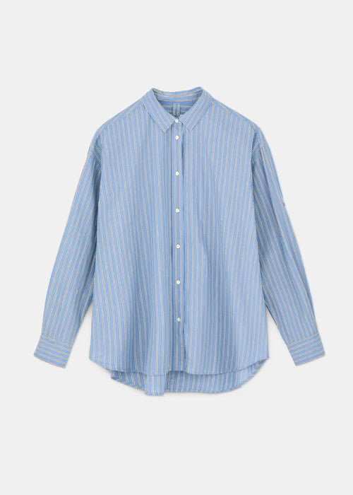 Aiayu Mix Baby Blue Shirt striped