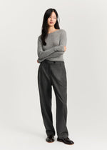 Aiayu Balder pant fine wool - Dark grey