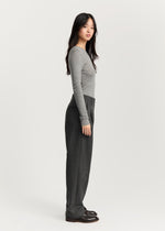 Aiayu Balder pant fine wool - Dark grey