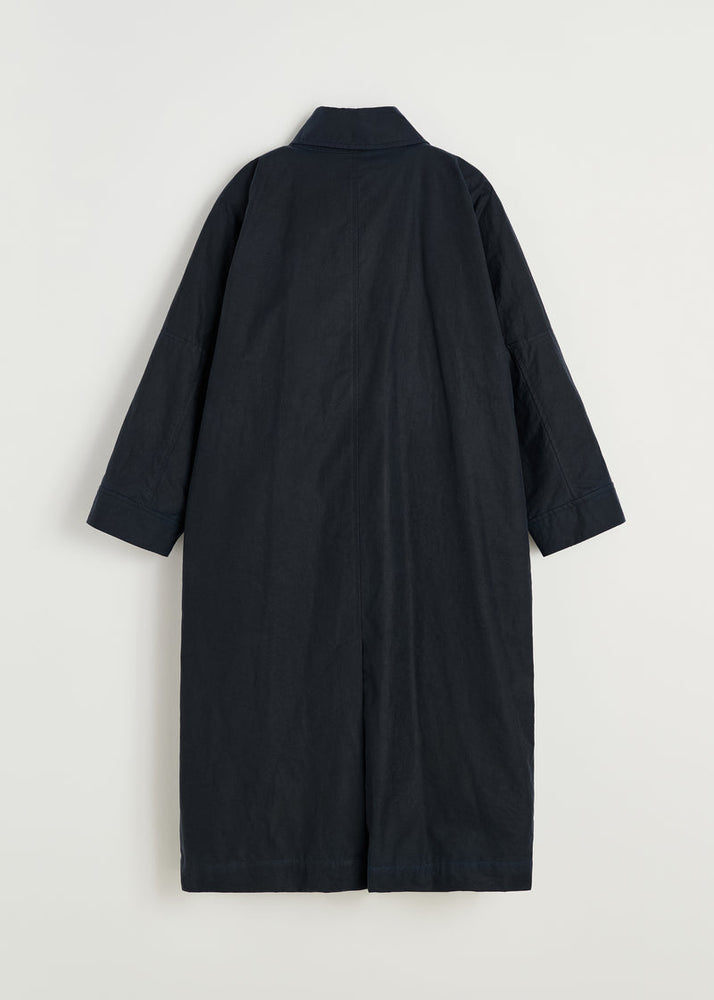 Aiayu Jay coat oilskin - Navy