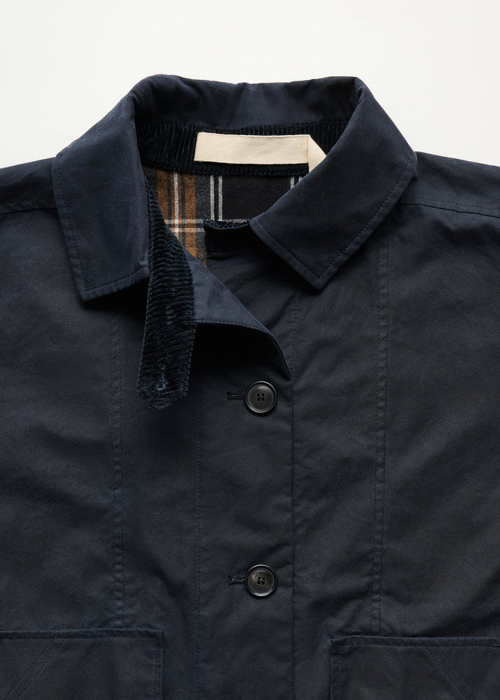 Aiayu Jay coat oilskin - Navy