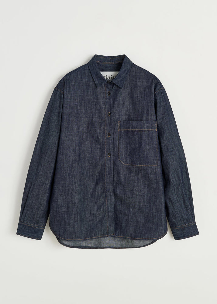 Aiayu Lynette denim shirt - Classic blue
