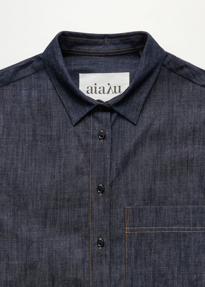 Aiayu Lynette denim shirt - Classic blue
