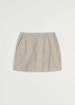 Aiayu Mini corduroy skirt - Silver