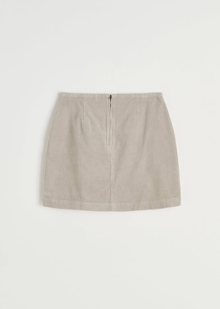 Aiayu Mini corduroy skirt - Silver