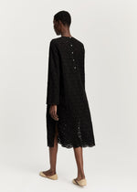 Aiayu Novia dress embroidery - Black