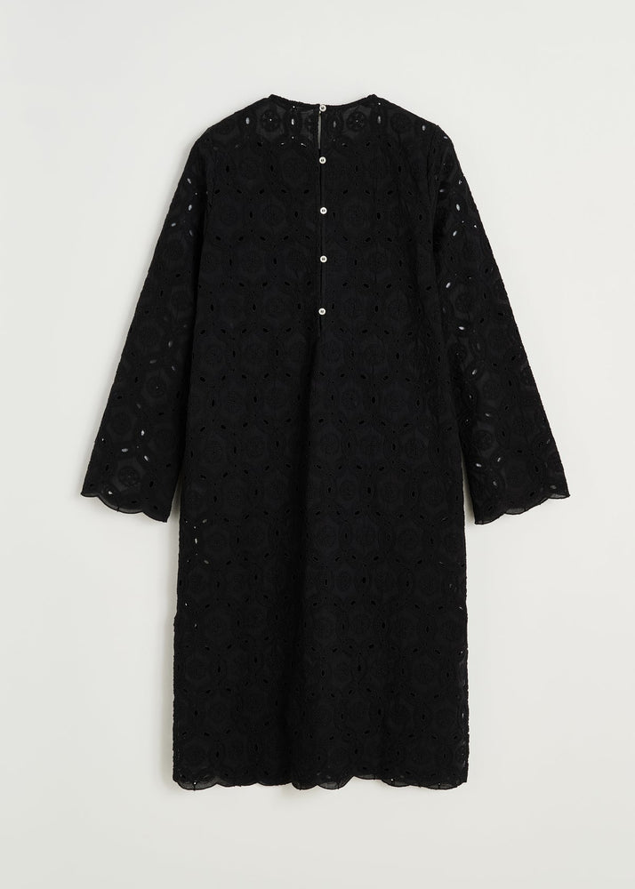 Aiayu Novia dress embroidery - Black