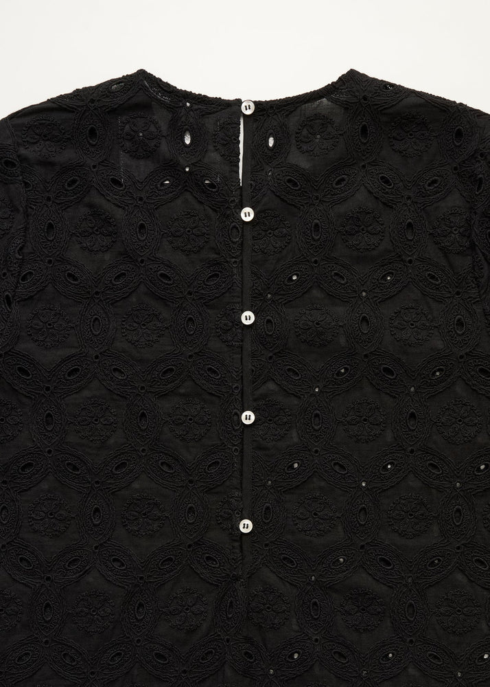 Aiayu Novia dress embroidery - Black