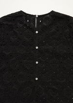 Aiayu Novia dress embroidery - Black