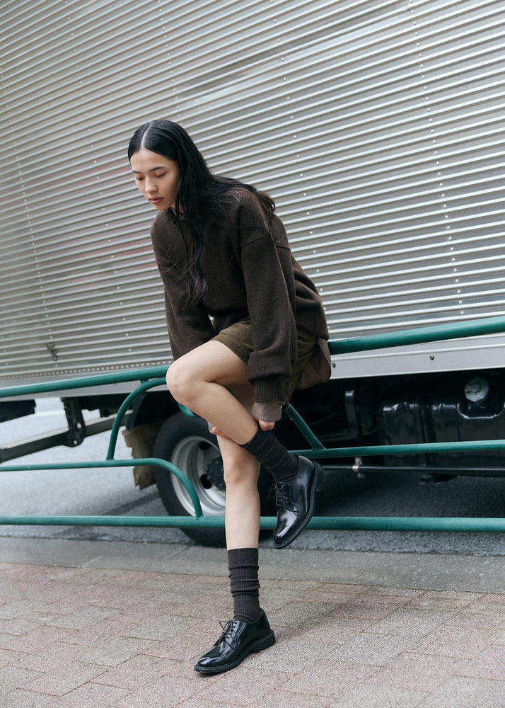 Aiayu Mini skirt corduroy - Bark