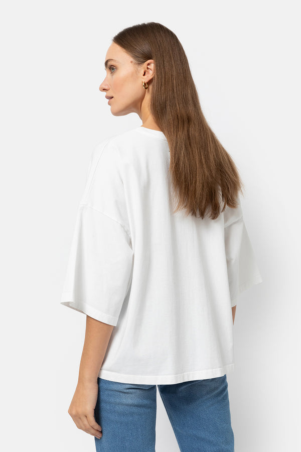 Âme Antwerp Eloise Boxy T-Shirt White