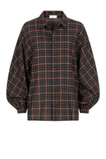 Âme Antwerp Henriette Poplin Shirt Black Camel Tartan