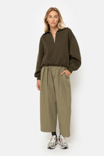 Âme Antwerp Kick Pleated Pants Khaki Green