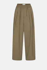 Âme Antwerp Kick Pleated Pants Khaki Green