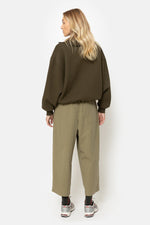 Âme Antwerp Kick Pleated Pants Khaki Green