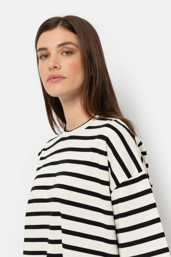 Âme Antwerp Klaxon T-shirt White & Black Stripes