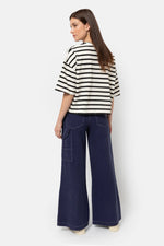 Âme Antwerp Klaxon T-shirt White & Black Stripes