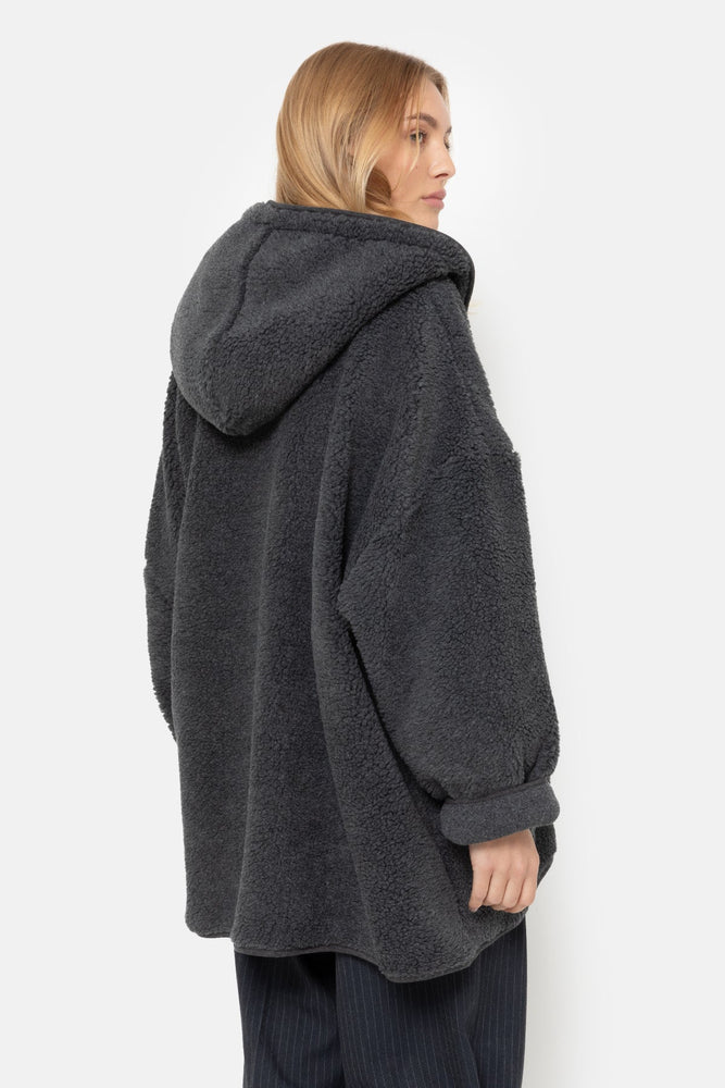 Âme Antwerp Hannah Teddy Jacket - Dark Grey