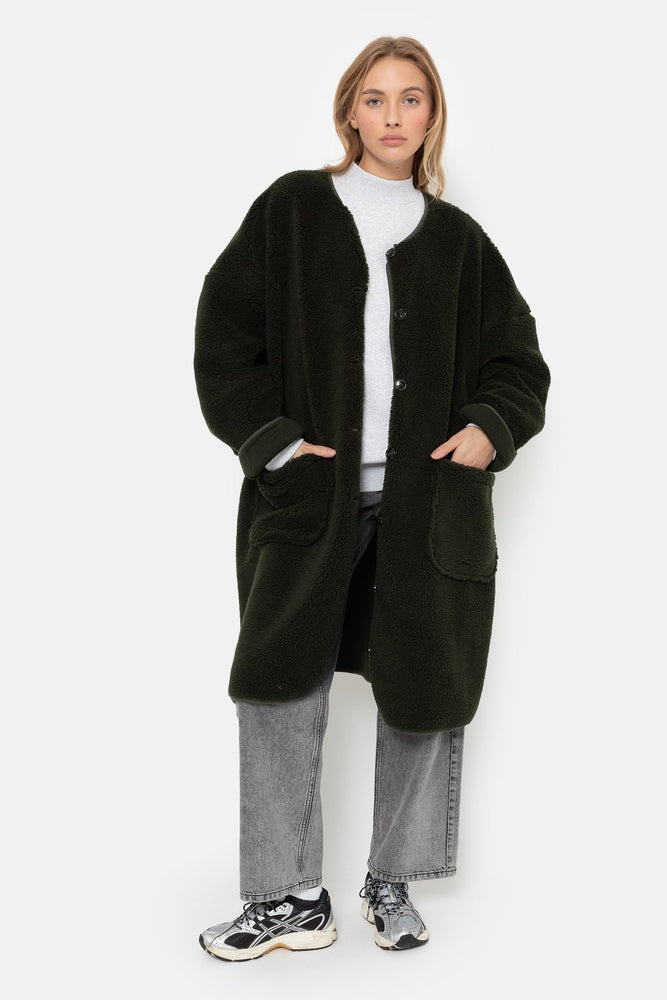 Âme Antwerp Mahaut Teddy Jacket  - Dark Green