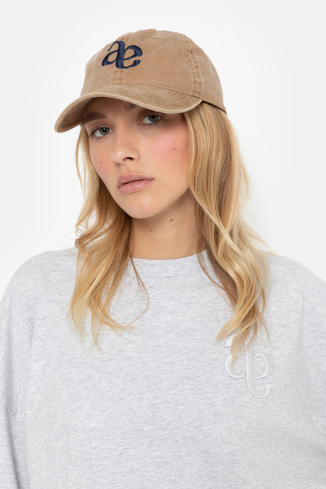 Âme Antwerp Maurice Baseball Logo Cap - Taupe