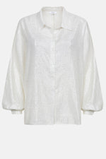 Âme Antwerp Gala Oversized Shirt White/Silver Stripes