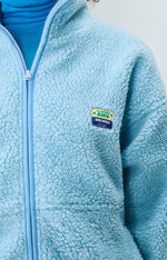 American Vintage Hoktown Teddy Jacket Polar Blue