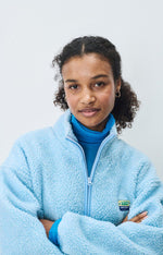 American Vintage Hoktown Teddy Jacket Polar Blue