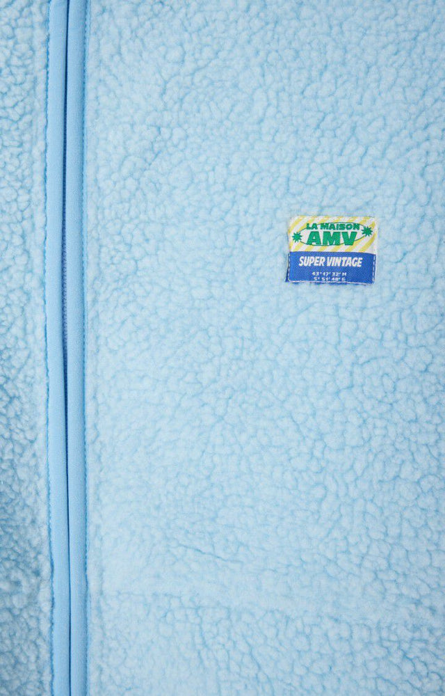 American Vintage Hoktown Teddy Jacket Polar Blue