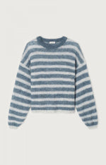 American Vintage Nenybay Striped Jumper Polar Blue