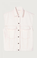 American Vintage Jozastreet Denim Vest Off White