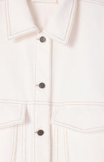 American Vintage Jozastreet Denim Vest Off White