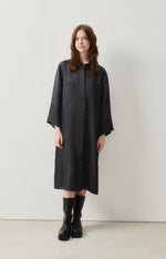 American Vintage Luabird Shirt Dress Charcoal