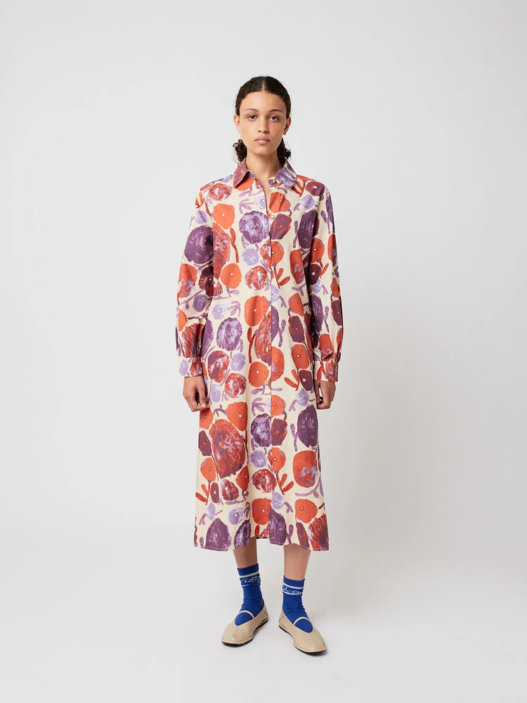 Bobo Choses Dhalia pattern shirt dress - Multicolor