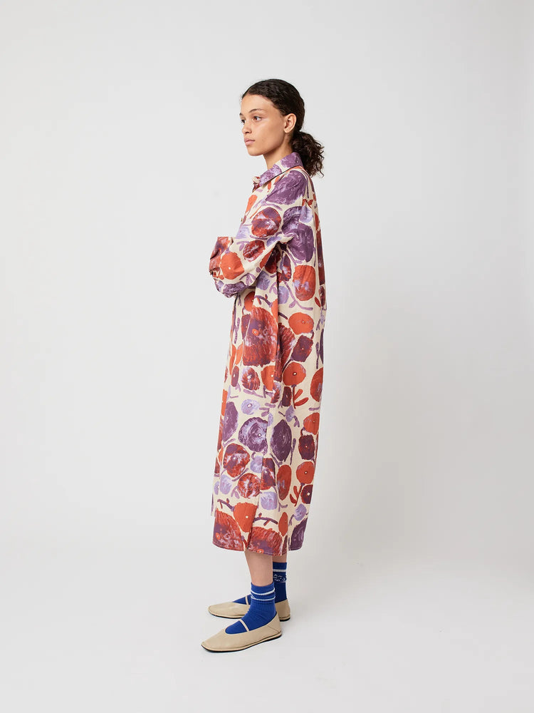 Bobo Choses Dhalia pattern shirt dress - Multicolor