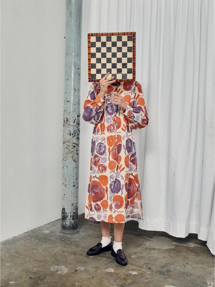 Bobo Choses Dhalia pattern shirt dress - Multicolor