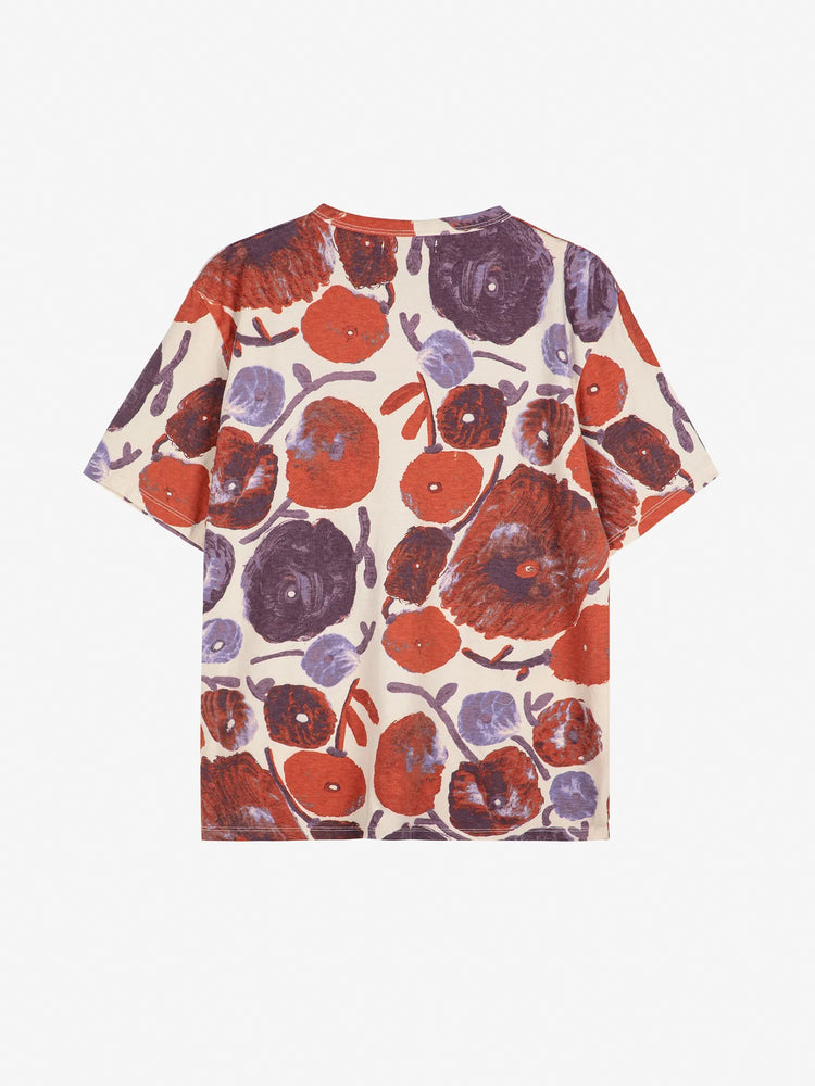 Bobo Choses Dahlia pattern fitted T-Shirt - Off White