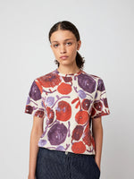 Bobo Choses Dahlia pattern fitted T-Shirt - Off White