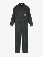 Bobo Choses Denim zip-up jumpsuit - Dark Grey