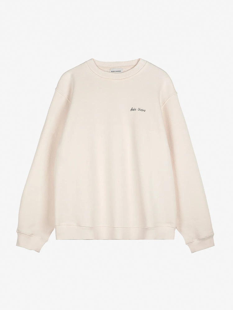 Bobo Choses Mr Pencil fitted sweatshirt - Off White