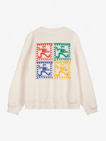 Bobo Choses Mr Pencil fitted sweatshirt - Off White