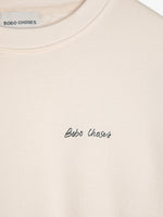 Bobo Choses Mr Pencil fitted sweatshirt - Off White