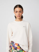 Bobo Choses Mr Pencil fitted sweatshirt - Off White