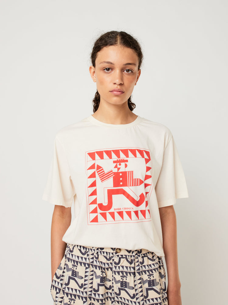 Bobo Choses Mr. Pencil fitted T-Shirt - Off White