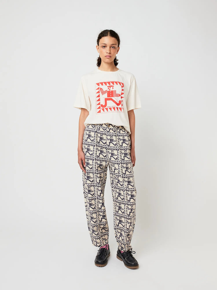 Bobo Choses Mr. Pencil fitted T-Shirt - Off White