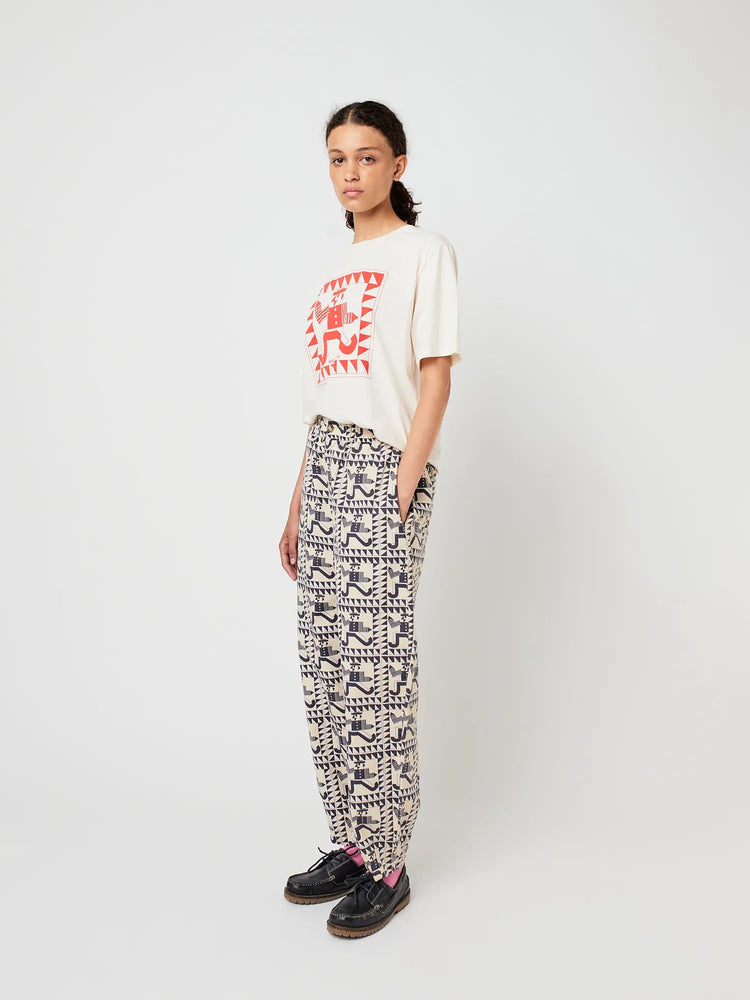 Bobo Choses Mr. Pencil fitted T-Shirt - Off White